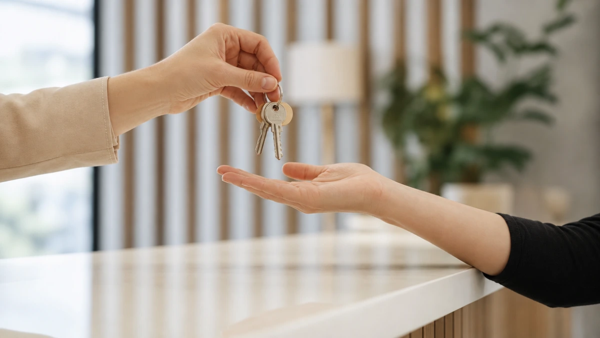 Keys handed across a bright reception counter, moving the GoHighLevel cost into your own account