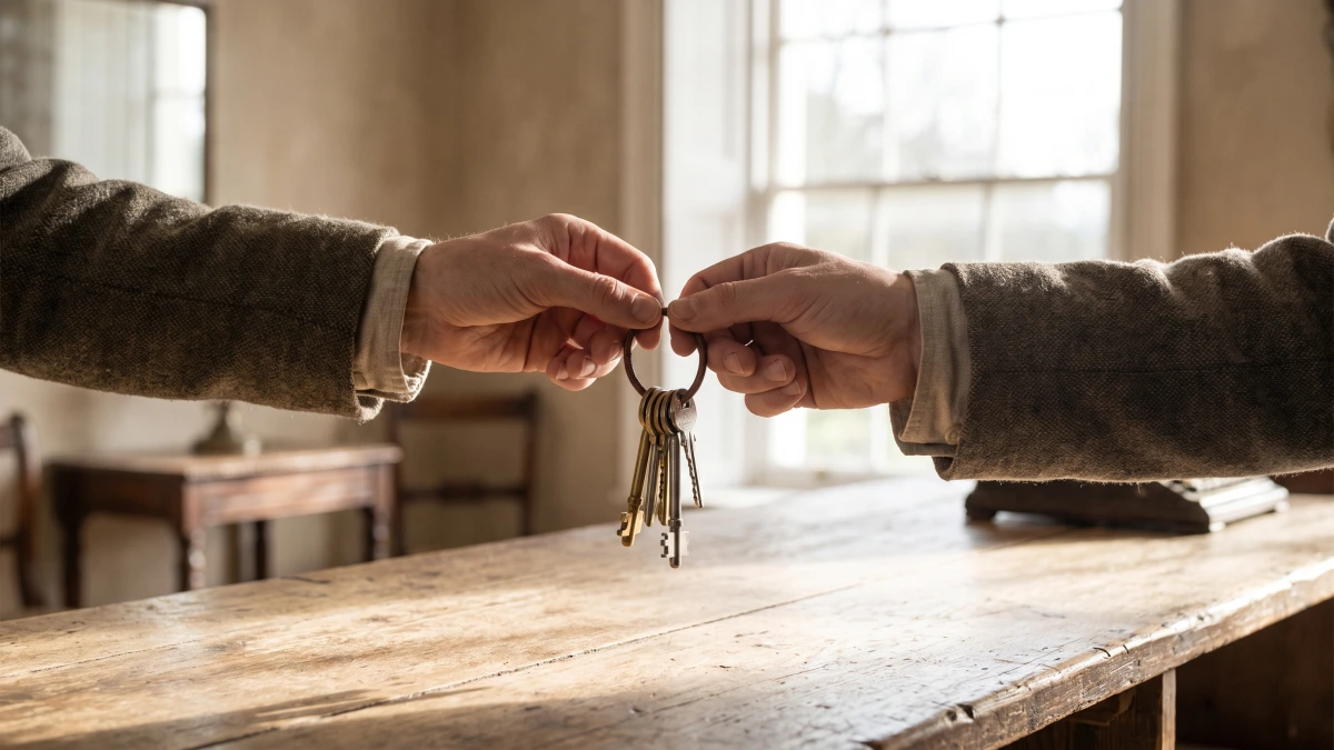 Keys handed across a counter, taking ownership of your GoHighLevel account
