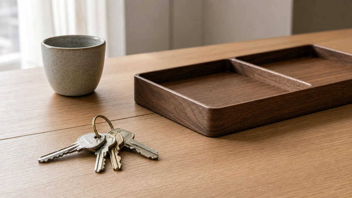 House keys and a calculator on a desk, what GoHighLevel for real estate agents costs when you own it